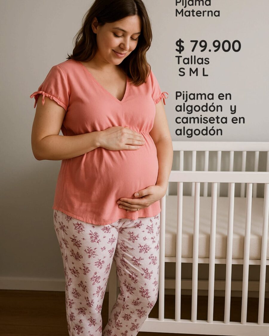 Pijama Materna Rosa